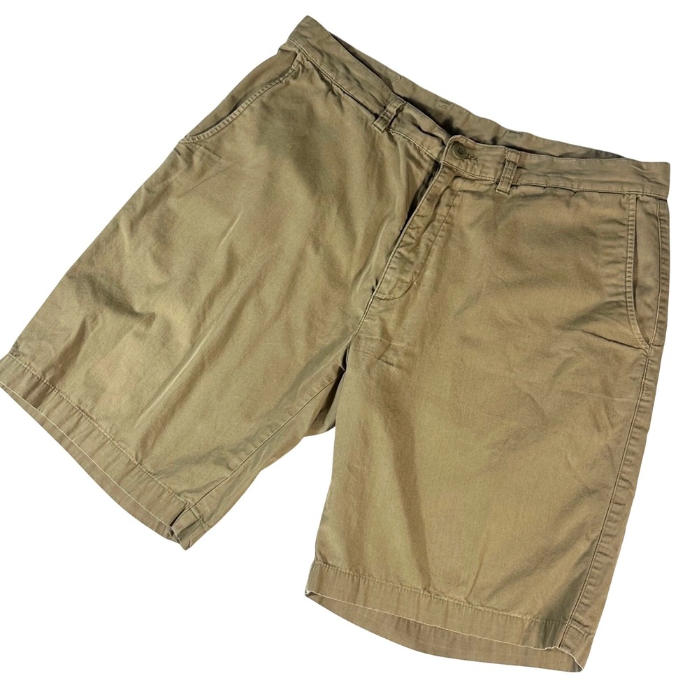 Patagonia Chino Shorts Mens 35 Khaki Organic Cotton Worn Wear Classic Outdoor